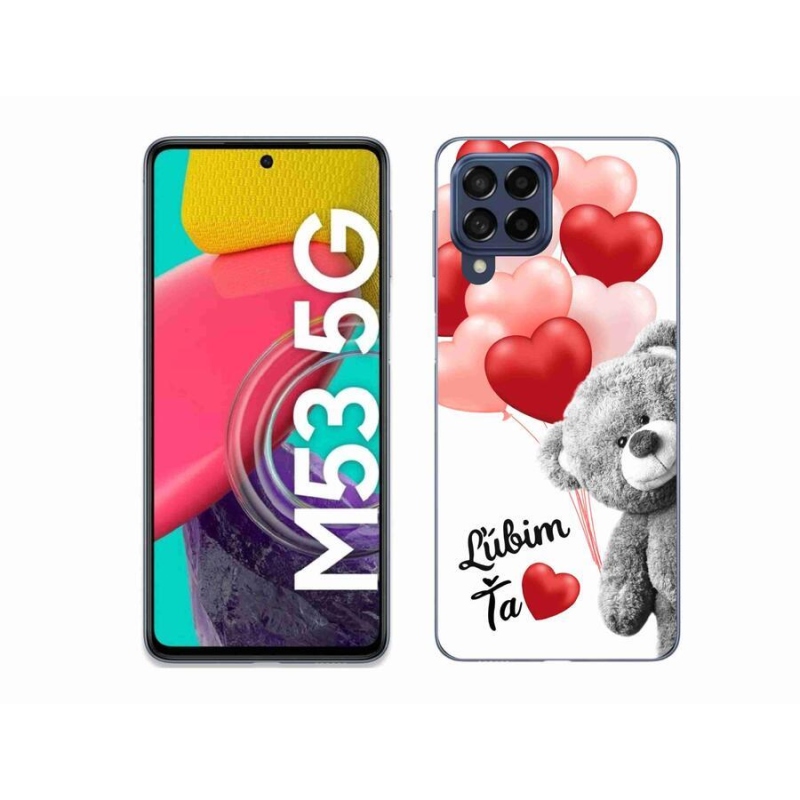 Gél tok mmCase a Samsung Galaxy M53 5G készülékhez - I love you en
