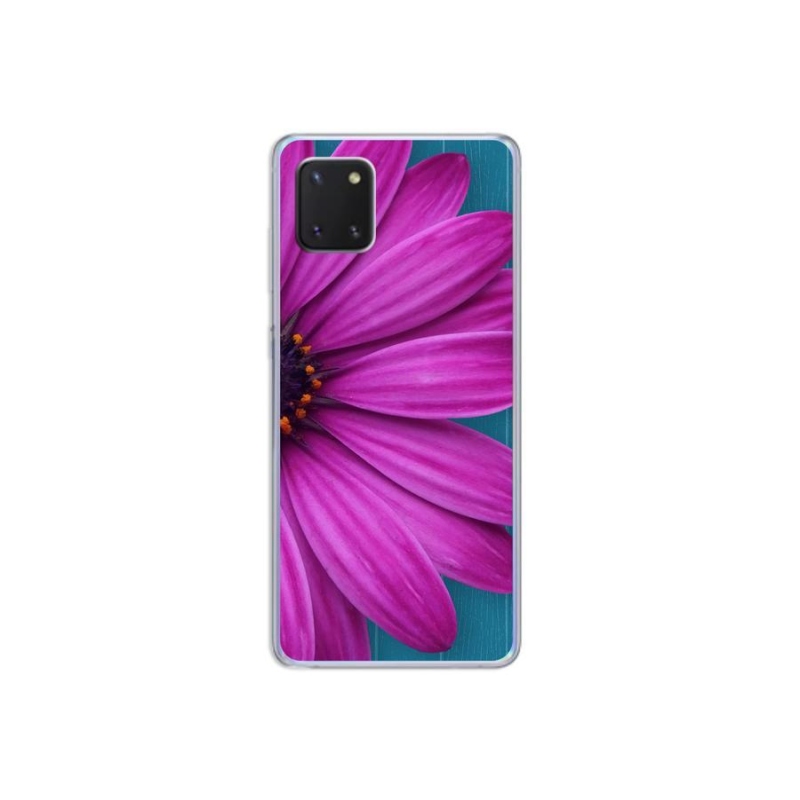Gél tok mmCase Samsung Galaxy Note 10 Lite készülékhez - lila margaréta