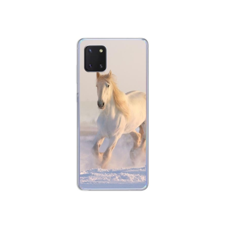 Gél tok mmCase Samsung Galaxy Note 10 Lite készülékhez - ló a hóban