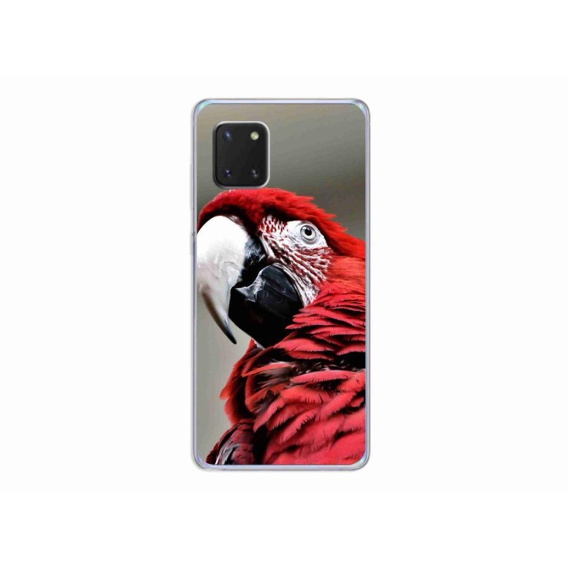 Gél tok mmCase Samsung Galaxy Note 10 Lite készülékhez - papagáj ara piros