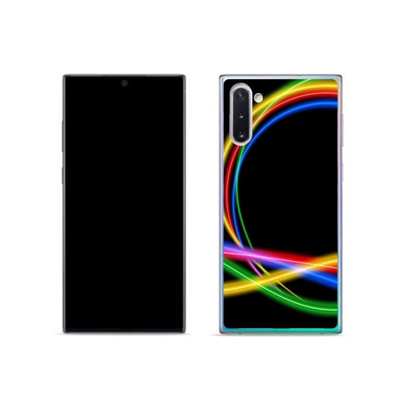 Gél tok mmCase a Samsung Galaxy Note 10 készülékhez - neon karikák