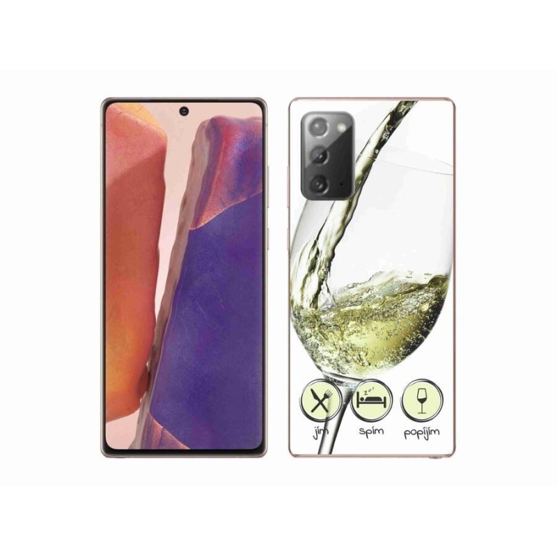 Gél tok mmCase Samsung Galaxy Note 20/Note 20 5G - borospohár fehér