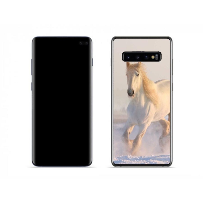 Gél tok mmCase a Samsung Galaxy S10 készülékhez - ló a hóban