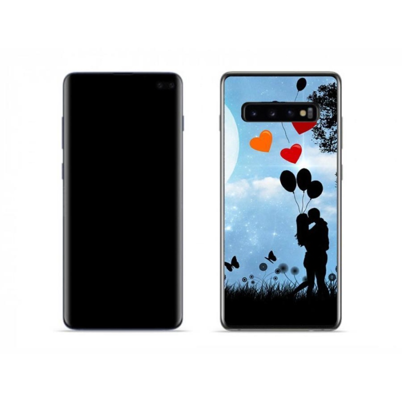 Gél tok mmCase a mobil Samsung Galaxy S10 készülékhez - szerelmespár