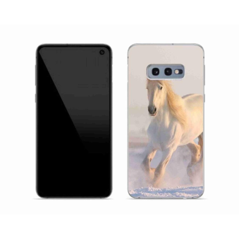 Gél tok mmCase a Samsung Galaxy S10e készülékhez - ló a hóban