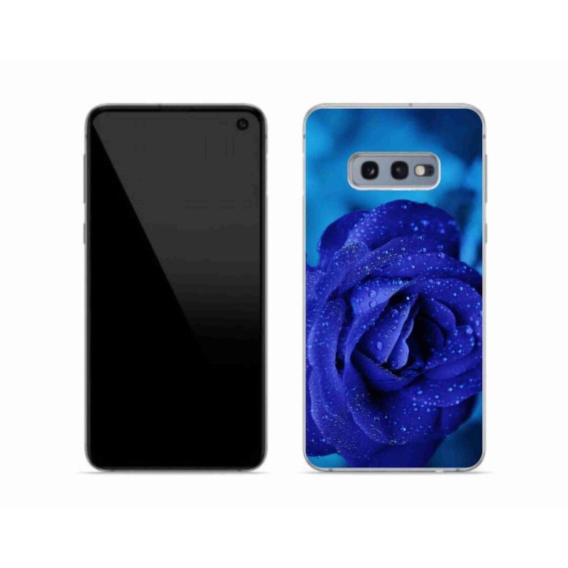 Gél tok mmCase Samsung Galaxy S10e készülékhez - kék rózsa