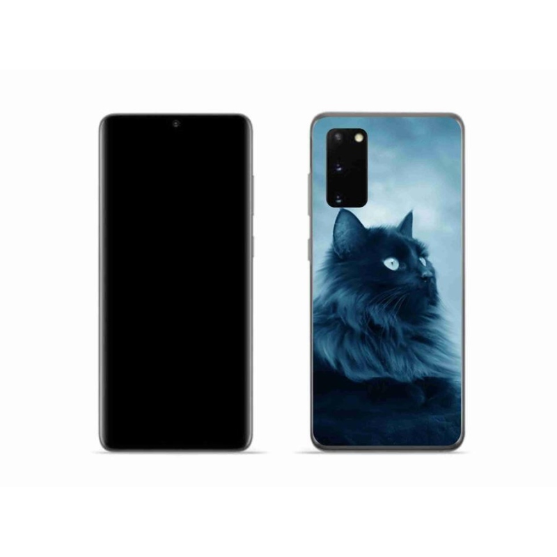 Gél tok mmCase a Samsung Galaxy S20 készülékhez - fekete macska 1