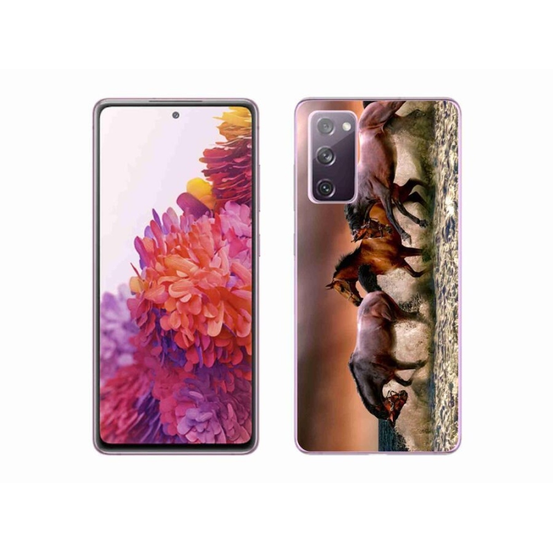 Gél tok mmCase mobiltelefonhoz Samsung Galaxy S20 FE - lovak 1