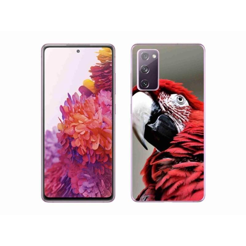 Gél tok mmCase Samsung Galaxy S20 FE készülékhez - papagáj ara piros