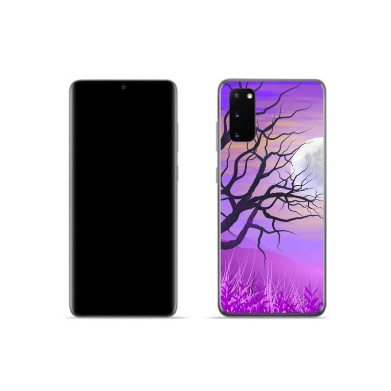 Gél tok mmCase a Samsung Galaxy S20 készülékhez - rajzfilmes kidőlt fa