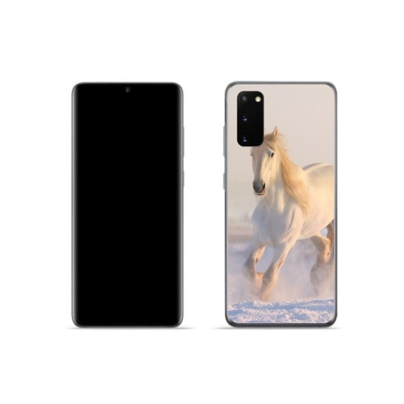 Gél tok mmCase Samsung Galaxy S20 készülékhez - ló a hóban