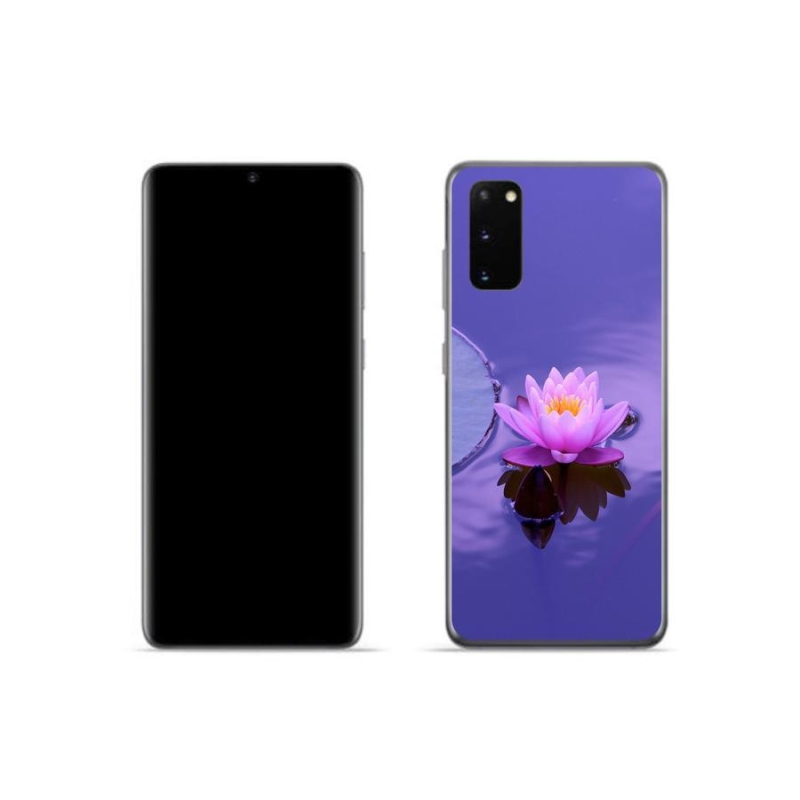 Gél tok mmCase mobiltelefonhoz Samsung Galaxy S20 - virág a felületen