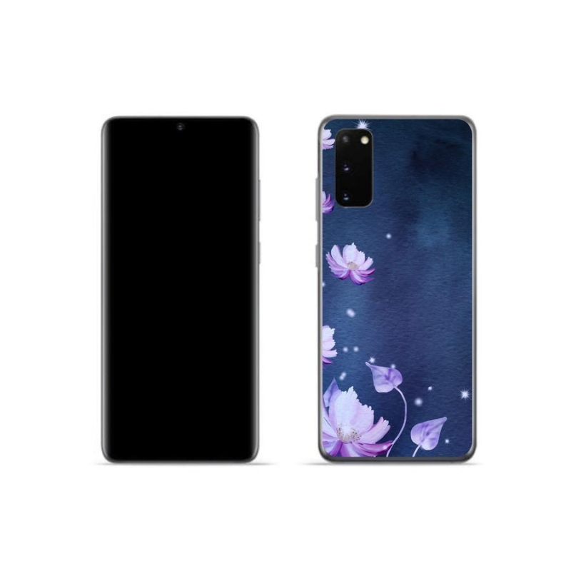 Gél tok mmCase mobiltelefonhoz Samsung Galaxy S20 - hulló virágok