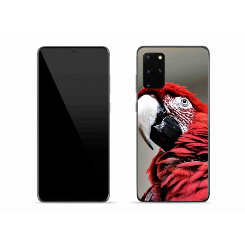 Gél tok mmCase Samsung Galaxy S20 Plus készülékhez - papagáj ara piros