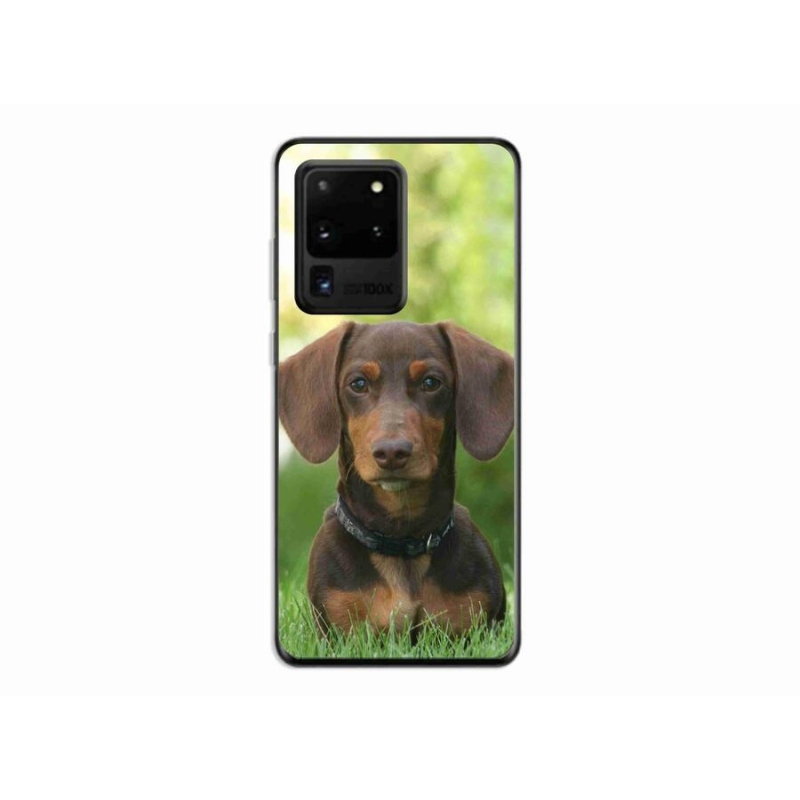 Gél tok mmCase a Samsung Galaxy S20 Ultra készülékhez - barna tacskó