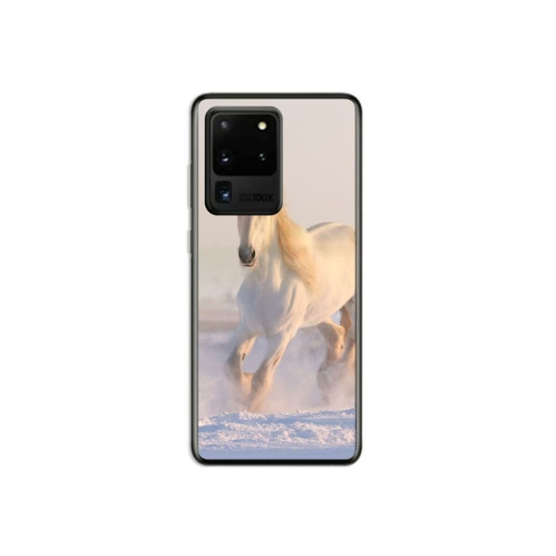 Gél tok mmCase a Samsung Galaxy S20 Ultra készülékhez - ló a hóban