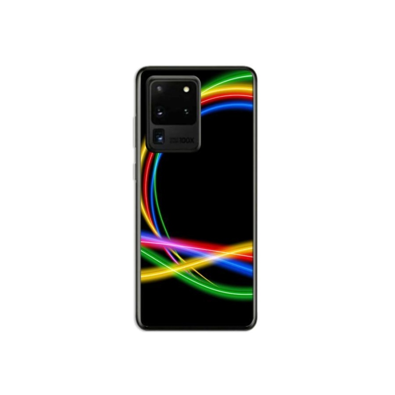 Gél tok mmCase Samsung Galaxy S20 Ultra készülékhez - neon körök