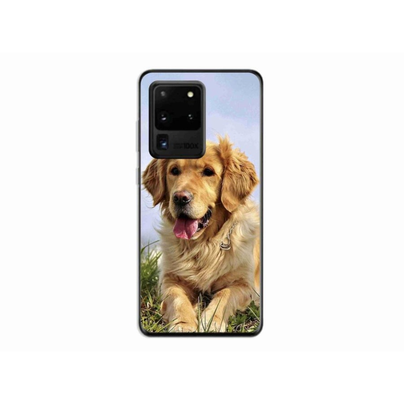 Gél tok mmCase mobiltelefonhoz Samsung Galaxy S20 Ultra - arany retriever