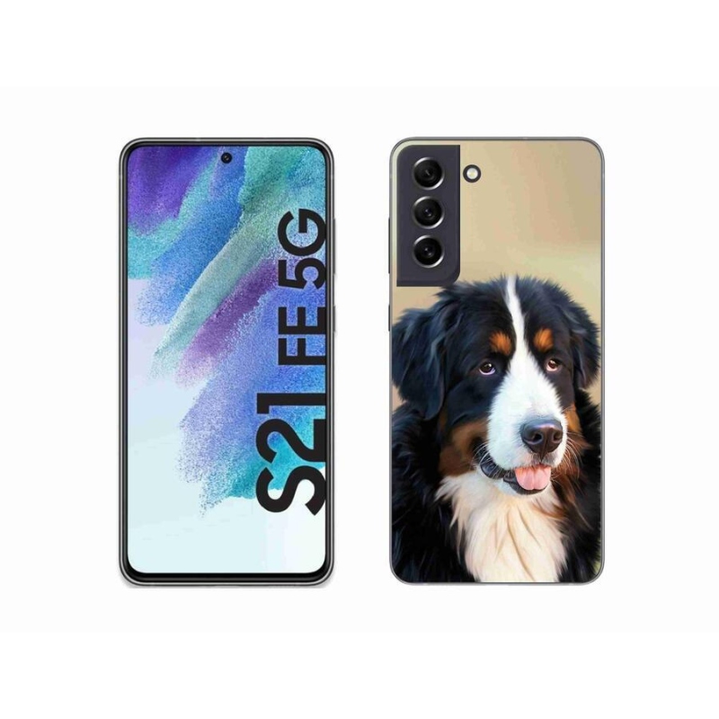 Gél tok mmCase Samsung Galaxy S21 FE 5G - Berni hegyi kutya tok Samsung Galaxy S21 FE 5G-hez