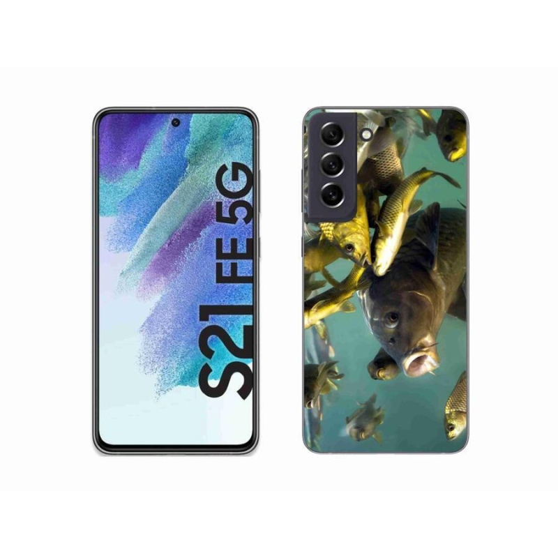 Gél tok mmCase a Samsung Galaxy S21 FE 5G készülékhez - halak iskolája