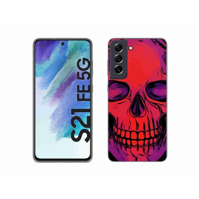 Gél tok mmCase a Samsung Galaxy S21 FE 5G készülékhez - koponya