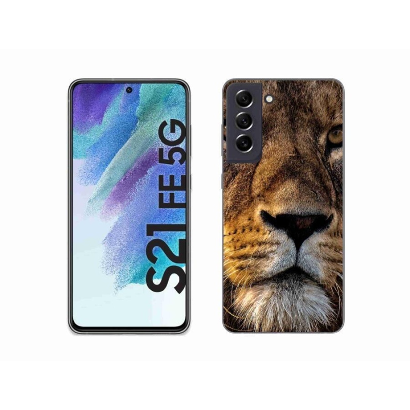 Gél tok mmCase a Samsung Galaxy S21 FE 5G készülékhez - oroszlán