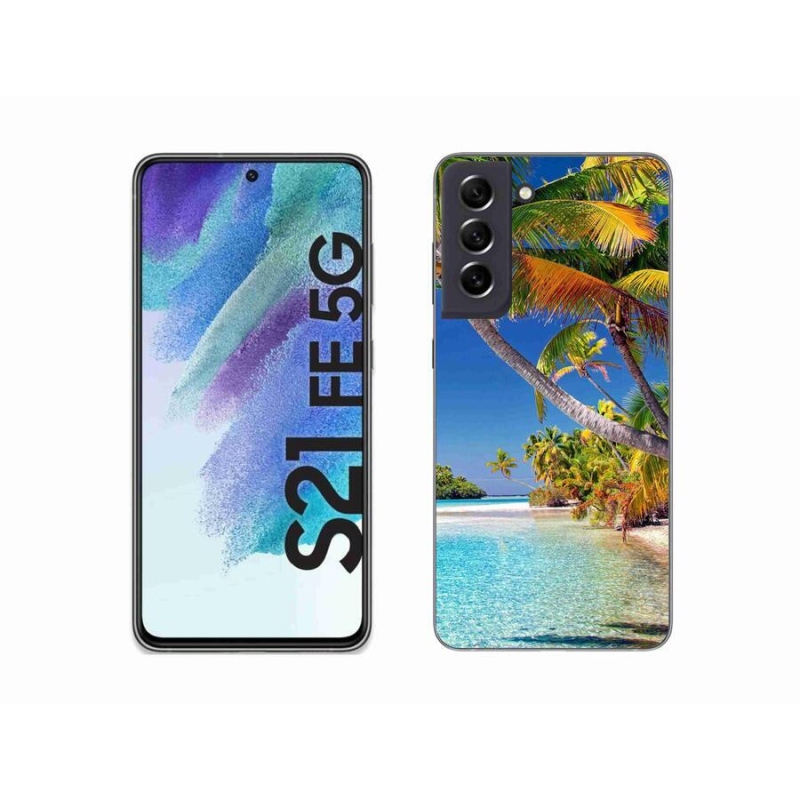 Gél tok mmCase Samsung Galaxy S21 FE 5G - tengerparti zselés tok mmCase - tengerpart