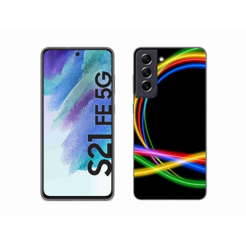 Zselés tok mmCase Samsung Galaxy S21 FE 5G - neon körökhöz