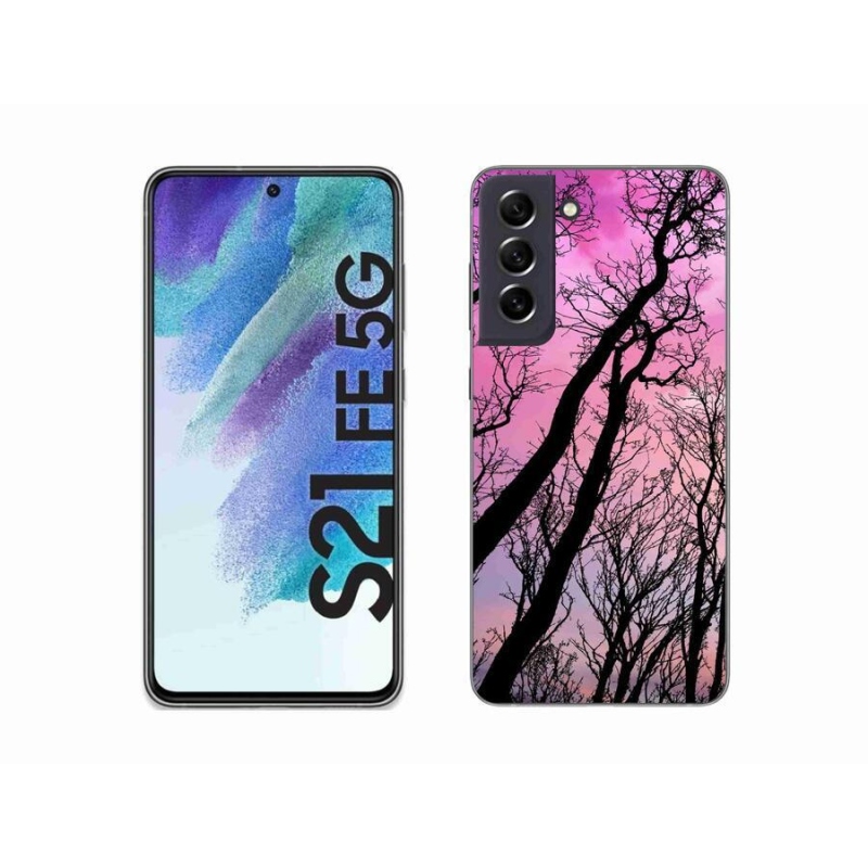 Gél tok mmCase a Samsung Galaxy S21 FE 5G készülékhez - kidőlt fák