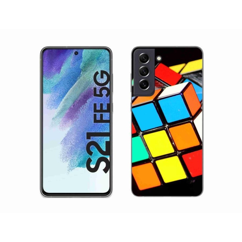Gél tok mmCase Samsung Galaxy S21 FE 5G - Rubik-kocka Samsung Galaxy S21 FE 5G-hez