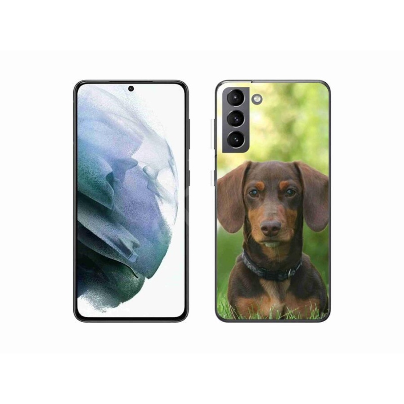 Gél tok mmCase Samsung Galaxy S21 készülékhez - barna tacskó