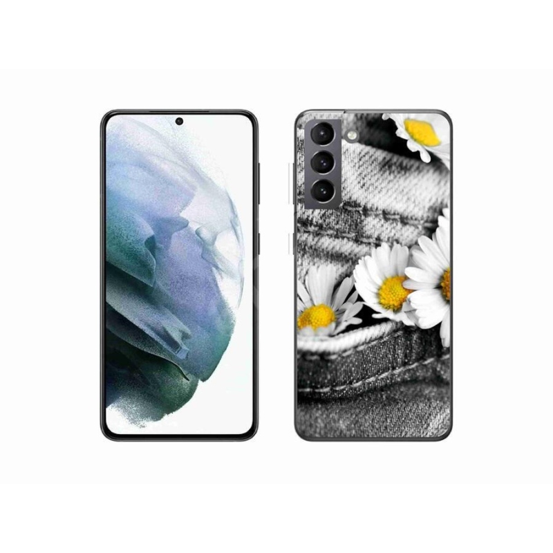 Gél tok mmCase mobiltelefonhoz Samsung Galaxy S21 - százszorszépek