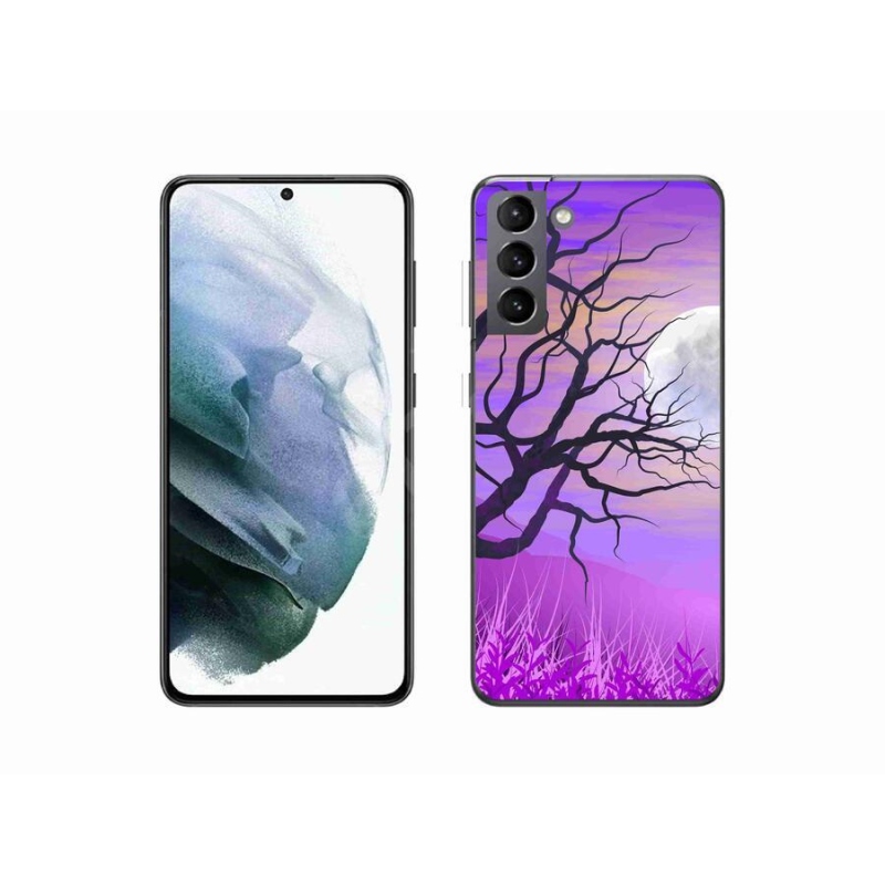 Gél tok mmCase mobiltelefonhoz Samsung Galaxy S21 - rajzfilmes kidőlt fa