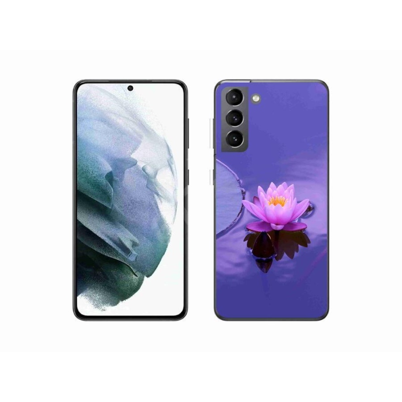 Gél tok mmCase mobil Samsung Galaxy S21 - virág a felszínen