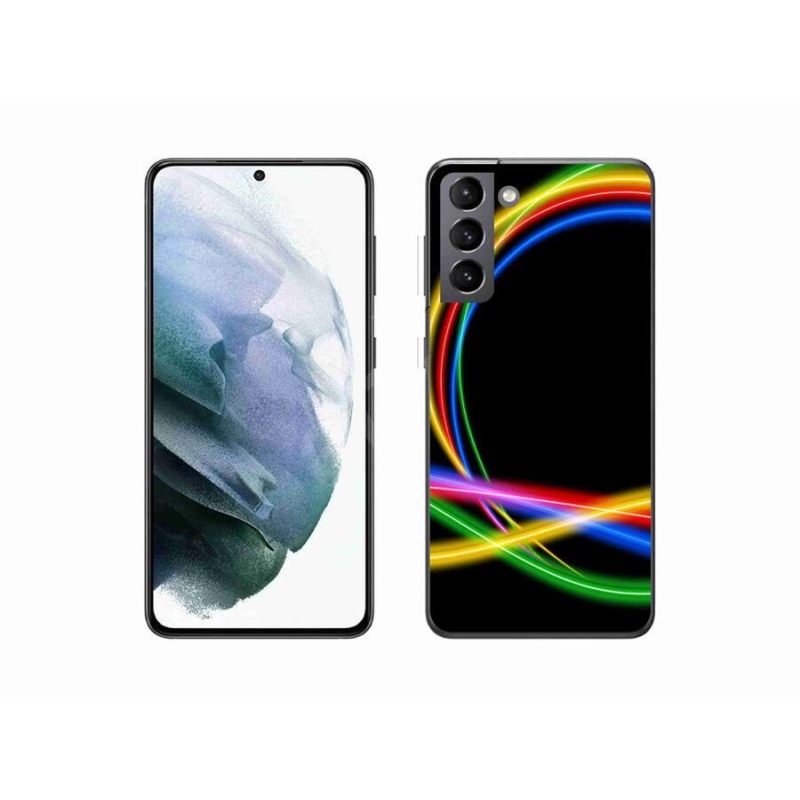 Zselés tok mmCase Samsung Galaxy S21 készülékhez - neon körök