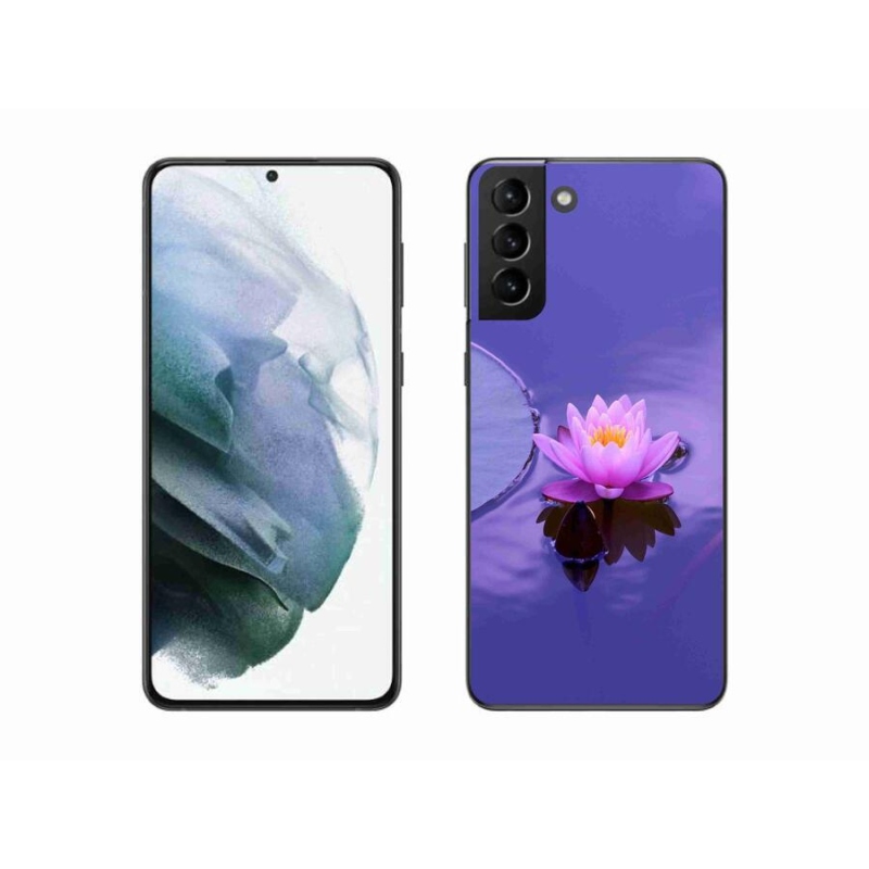 Gél tok mmCase mobiltelefonhoz Samsung Galaxy S21 Plus - virág a felszínen