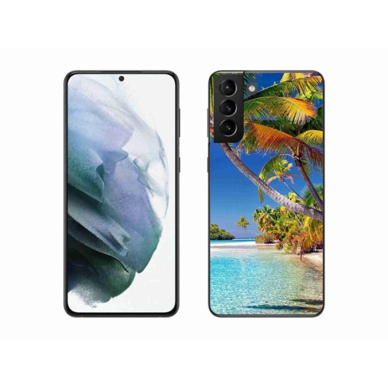 Gél tok mmCase mobiltelefonhoz Samsung Galaxy S21 Plus - tengerparti strand