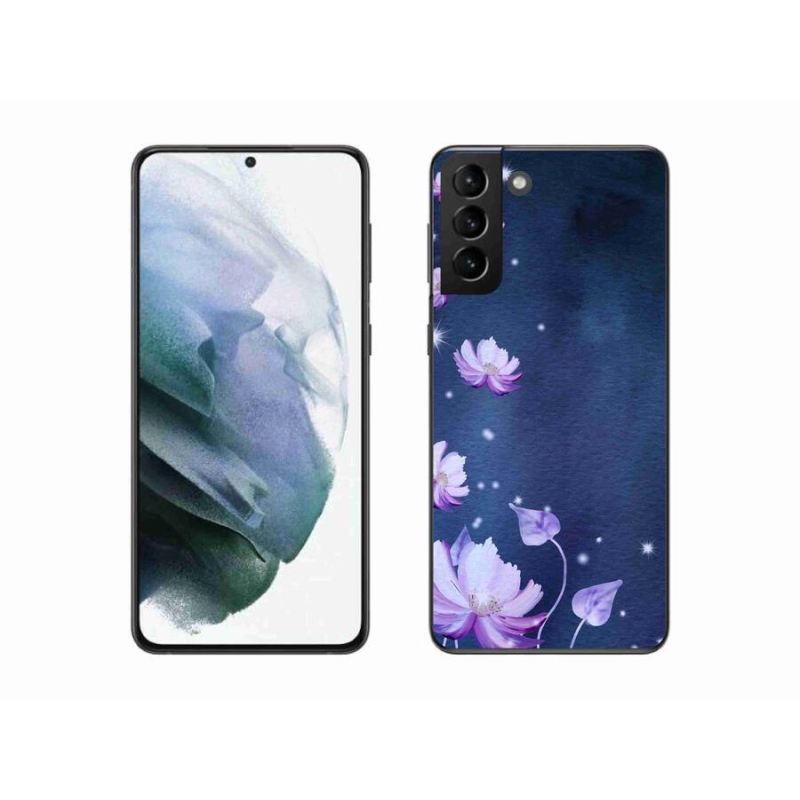 Gél tok mmCase mobiltelefonhoz Samsung Galaxy S21 Plus - hulló virágok