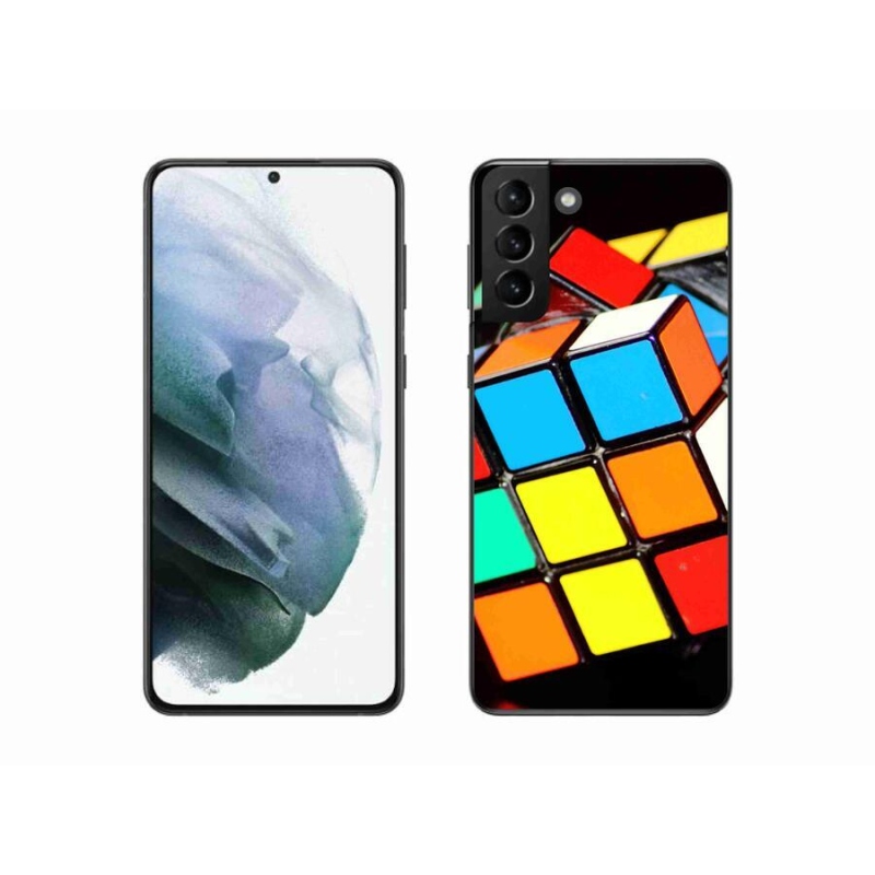 Gél tok mmCase Samsung Galaxy S21 Plus készülékhez - Rubik-kocka