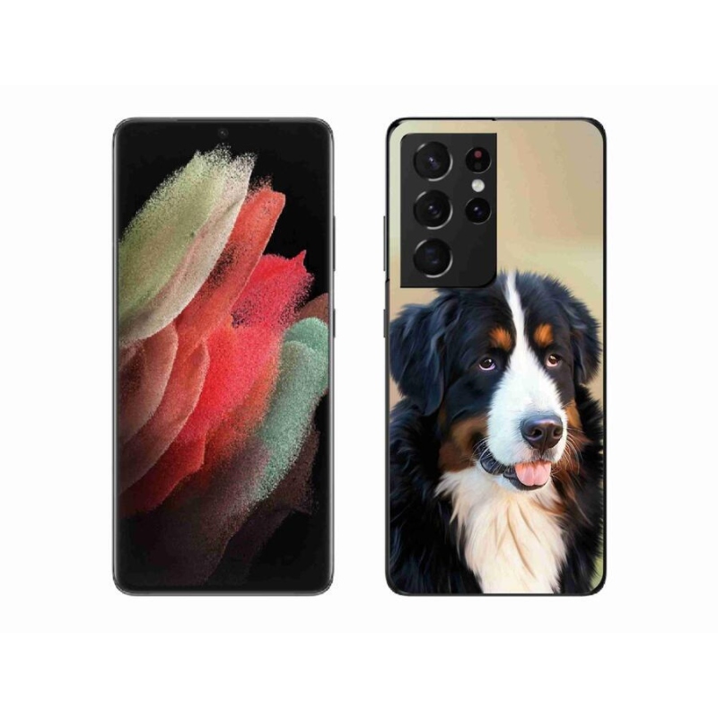 Gél tok mmCase Samsung Galaxy S21 Ultra 5G - Berni hegyi kutya Samsung Galaxy S21 Ultra 5G-hez