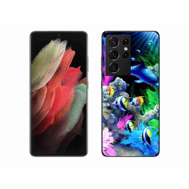 Gél tok mmCase Samsung Galaxy S21 Ultra 5G - Tengeri Világ