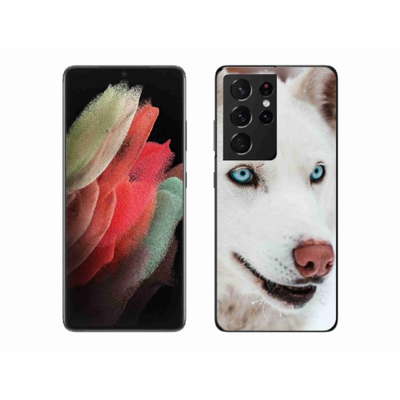 Gél tok mmCase a Samsung Galaxy S21 Ultra 5G készülékhez - kutyaszemmel nézve