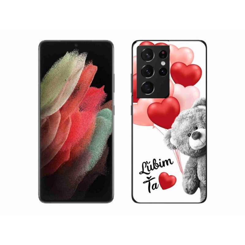 Gél tok mmCase a Samsung Galaxy S21 Ultra 5G készülékhez - I love you en