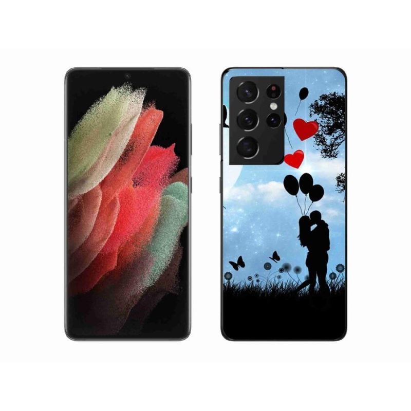 Gél tok mmCase Samsung Galaxy S21 Ultra 5G - szerelmes pár