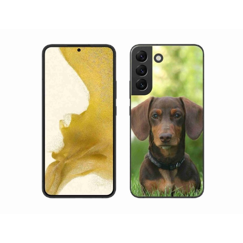 Gél tok mmCase Samsung Galaxy S22+ 5G - barna tacskóhoz