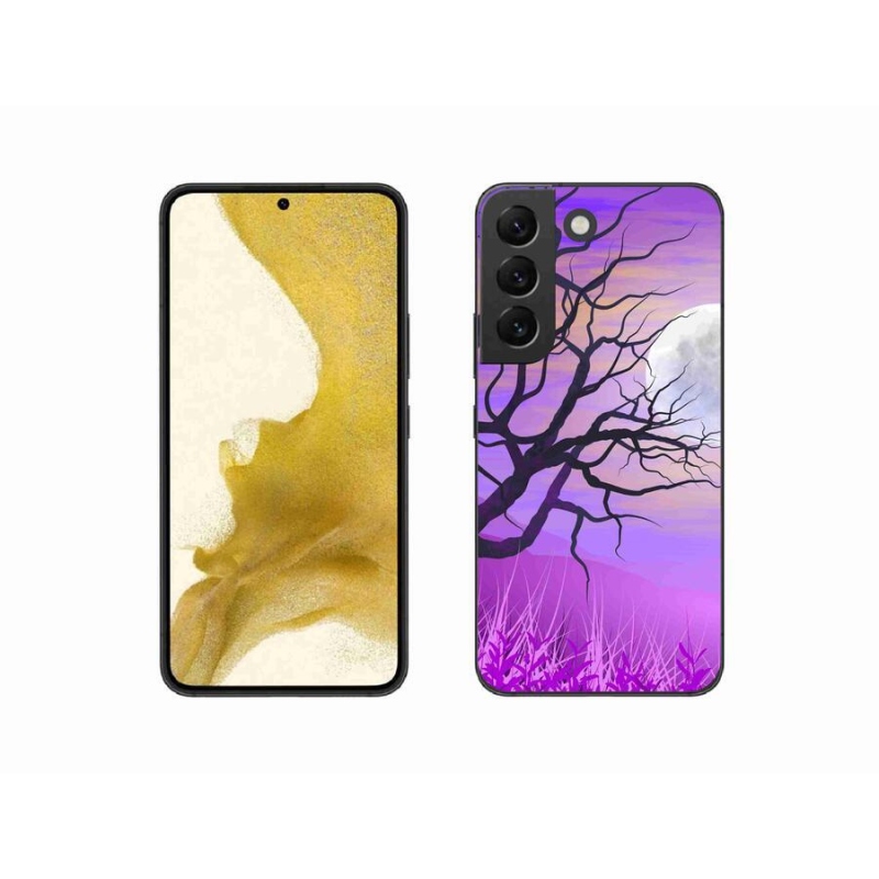 Gél tok mmCase Samsung Galaxy S22 5G - rajzfilmes kidőlt fa mmCase a Samsung Galaxy S22 5G-hez