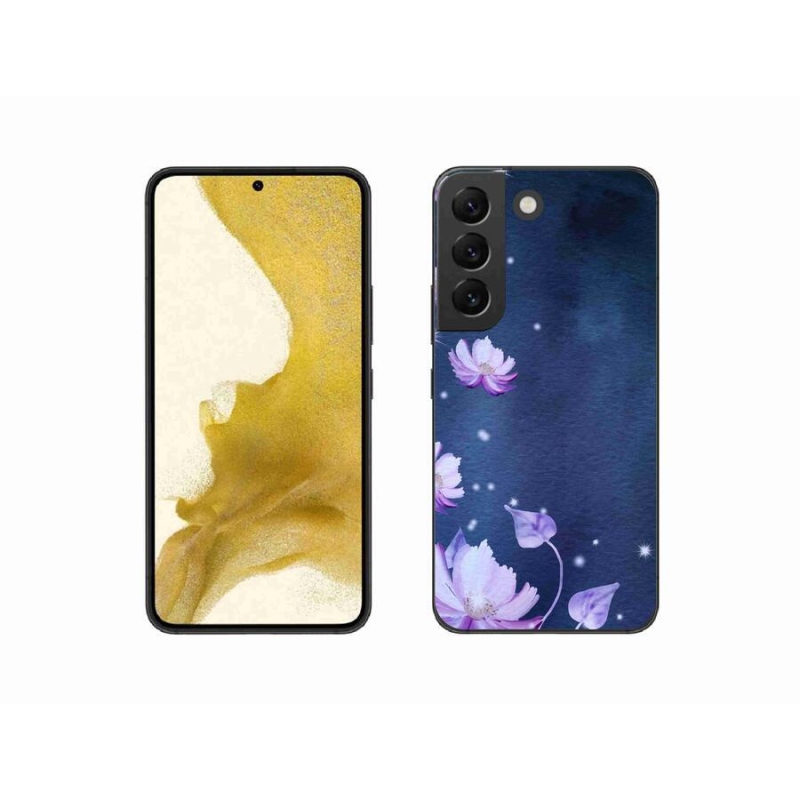 Gél tok mmCase a Samsung Galaxy S22 5G készülékhez - hulló virágok