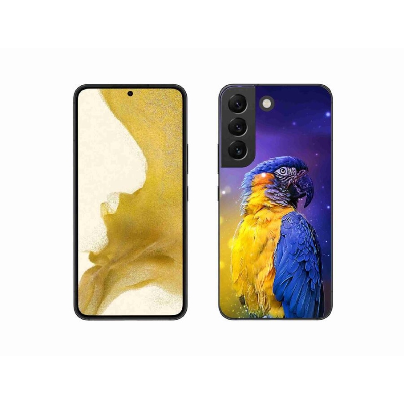 Gél tok mmCase a Samsung Galaxy S22 5G készülékhez - papagáj ara 1