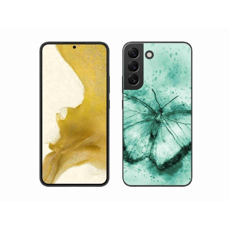 Gél tok mmCase Samsung Galaxy S22+ 5G - zöld lepke