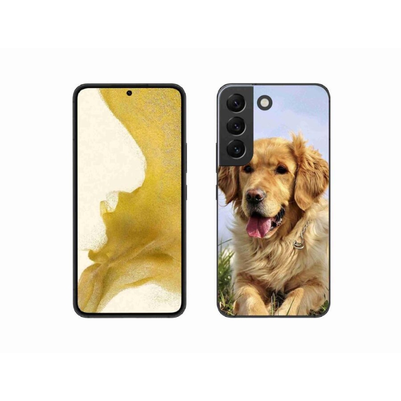 Gél tok mmCase Samsung Galaxy S22 5G - arany retrieverhez